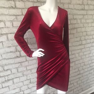 Red Velvet Mini Dress